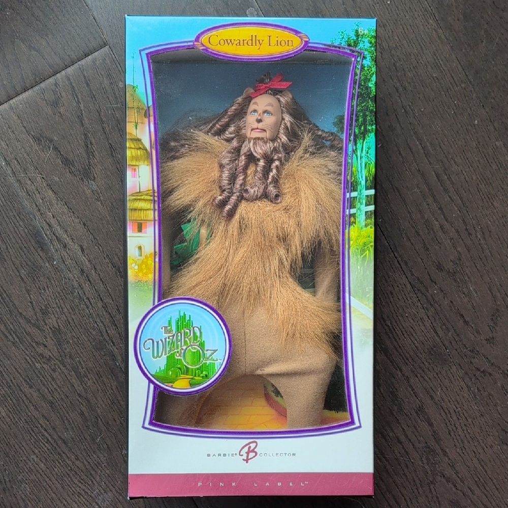NIB Barbie Wizard Of Oz Cowardly Lion Ken Doll